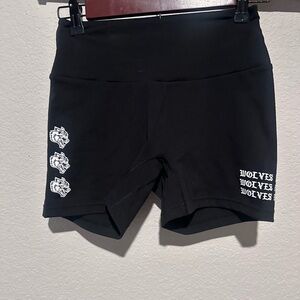 Women's wolves brand Black Bike Shorts